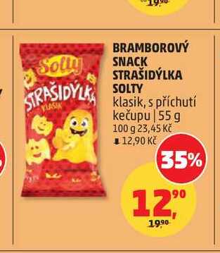 BRAMBOROVÝ SNACK STRAŠIDÝLKA SOLTY 55g