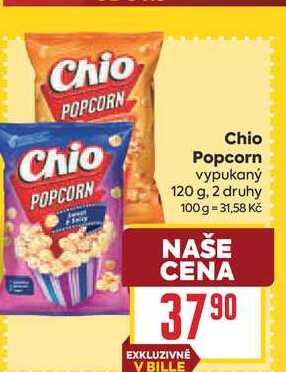Chio Popcorn vypukaný 120 g