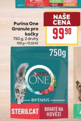 Purina One Granule pro kočky 750 g