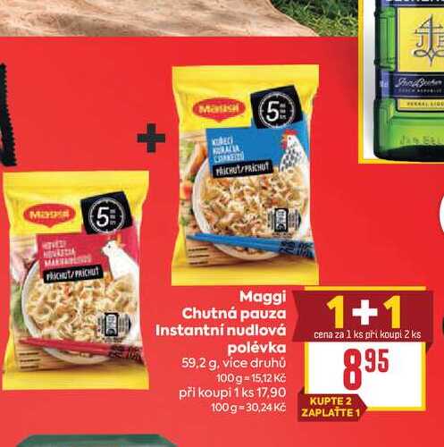 Maggi Chutná pauza Instantní nudlová polévka 59,2 g 