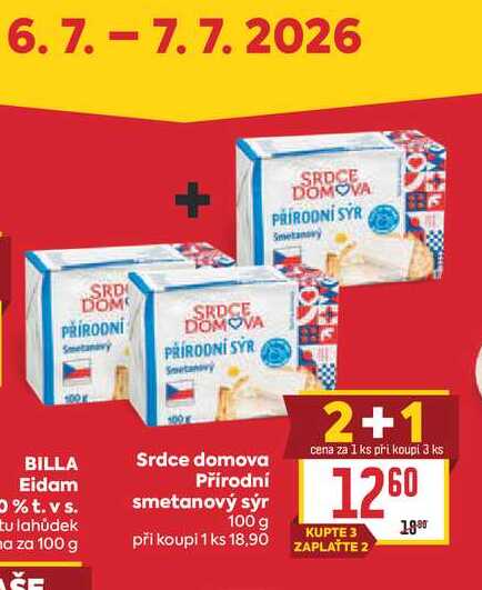 Srdce domova Přírodní smetanový sýr 100 g