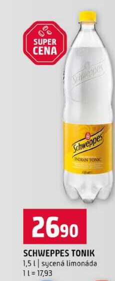 SCHWEPPES TONIK 1,5l sycená limonáda