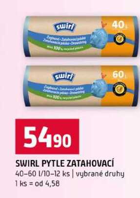 SWIRL PYTLE ZATAHOVACÍ 40-60l 10-12 ks vybrané druhy 