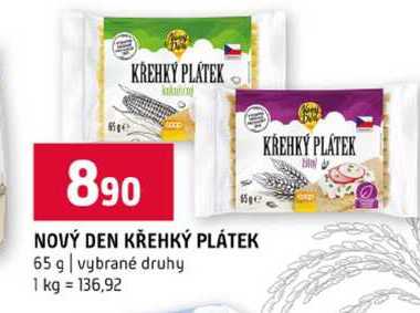 NOVÝ DEN KŘEHKÝ PLÁTEK 65 g vybrané druhy