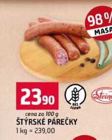 ŠTÝRSKÉ PÁREČKY 100g
