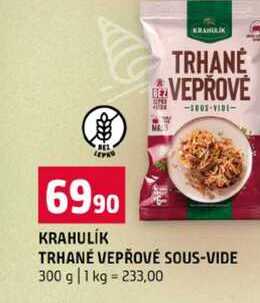 TRHANÉ VEPŘOVÉ SOUS-VIDE 300 g 
