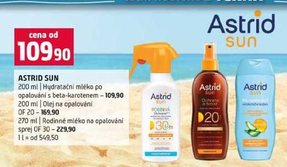 Astrid ՏՍՈ 200 ml Hydratační mléko po opalování s beta-karotenem