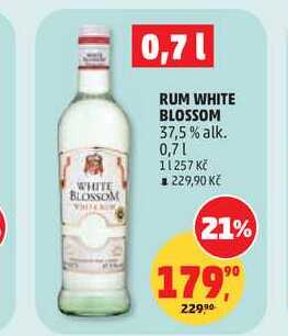 RUM WHITE BLOSSOM 37,5% alk. 0,7l