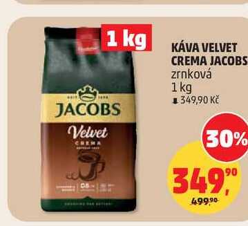 KÁVA VELVET JACOBS zrnková 1 kg