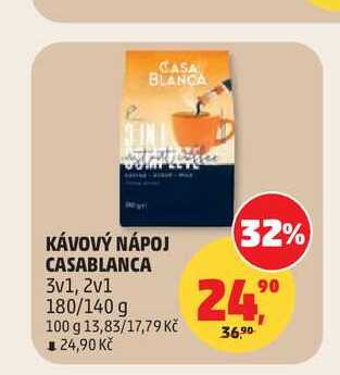 KÁVOVÝ NÁPOJ CASABLANCA 3v1, 2v1 180/140 g