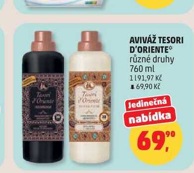 AVIVÁŽ TESORI D'ORIENTE různé druhy 760 ml