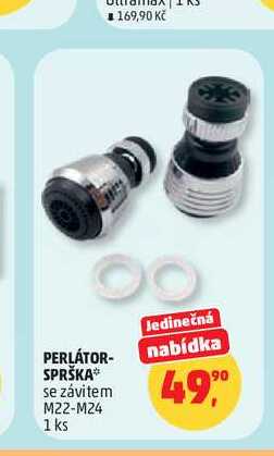 PERLÁTOR- SPRŠKA se závitem M22-M24 1ks