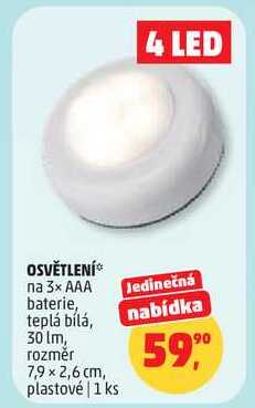 LED OSVĚTLENÍ па 3х ААА baterie