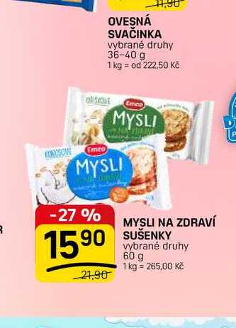 MYSLI NA ZDRAVÍ vybrané druhy 60 g