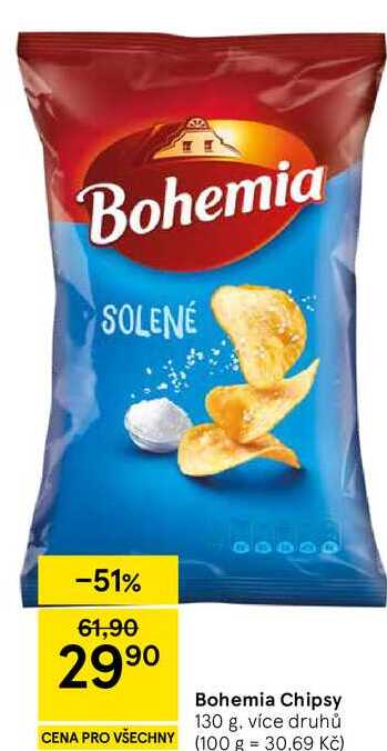 Bohemia Chipsy, 130 g, více druhů  