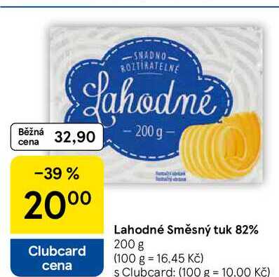 Lahodné Směsný tuk 82%, 200 g