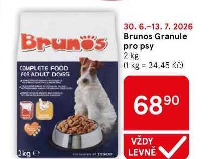 Brunos Granule pro psy, 2 kg