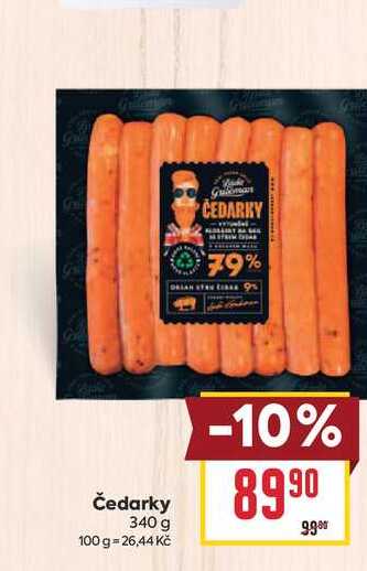 Čedarky 340 g 