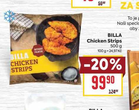 BILLA Chicken Strips 500 g 