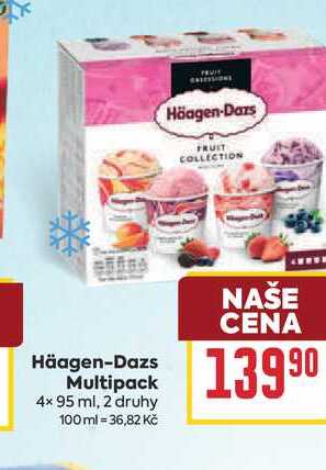 Häagen-Dazs Multipack 4x 95 ml