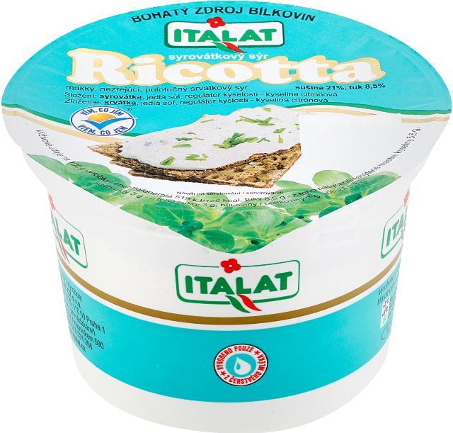 Italat Ricotta Čerstvý syrovátkový sýr