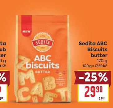 Sedita ABC Biscuits butter 170 g 