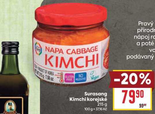 Surasang Kimchi korejské 215 g