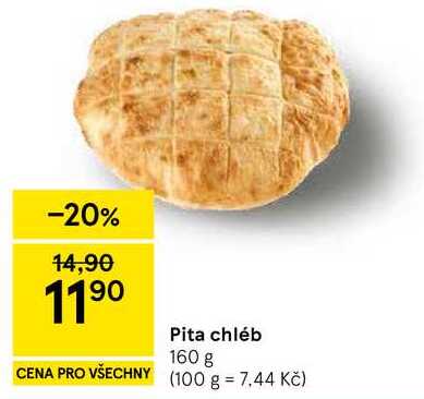 Pita chléb, 160 g 