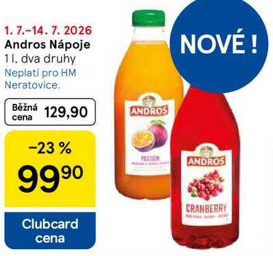 Andros Nápoje, 1 l 