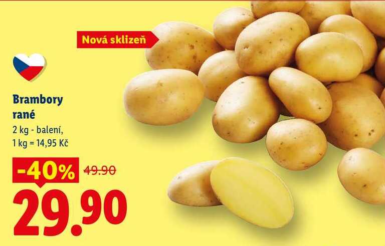 Brambory rané 2 kg - balení