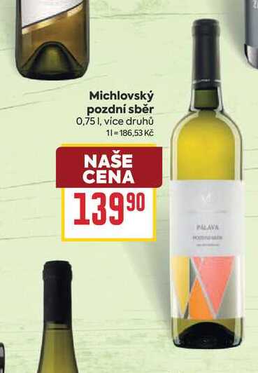 Michlovský pozdní sběr 0,75l