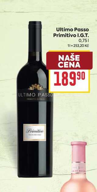Ultimo Passo Primitivo I.G.T. 0,75l