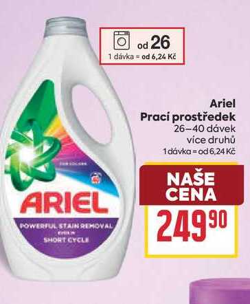 Ariel Prací prostředek 26-40 dávek 