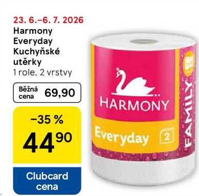 Harmony Everyday Kuchyňské utěrky, 1 role, 2 vrstvy