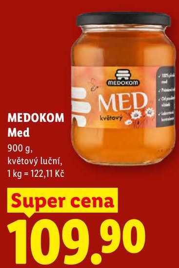 MEDOKOM květový Med, 900 g