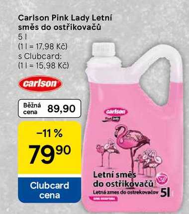 Carlson Pink Lady Letní směs do ostřikovačů, 5 l