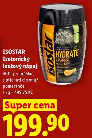 ISOSTAR Isotonický iontový nápoj, 400 g