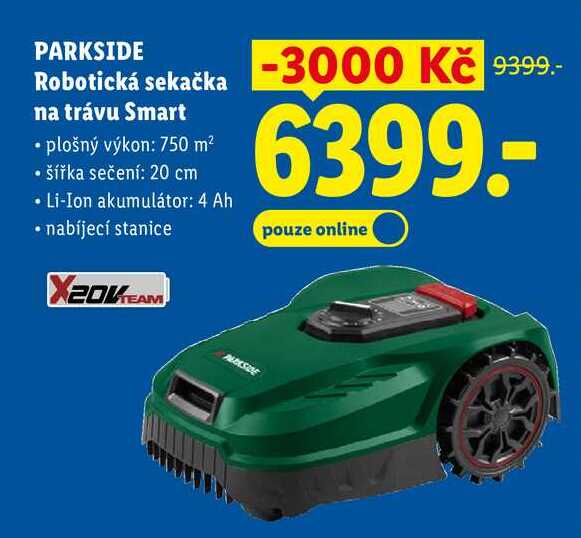 PARKSIDE Robotická sekačka na trávu Smart 