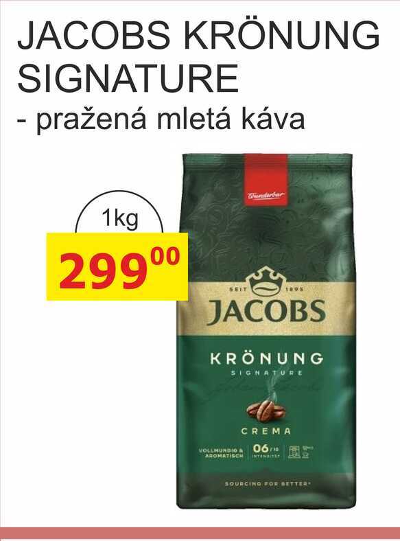 JACOBS KRÖNUNG SIGNATURE - pražená mletá káva 1kg 