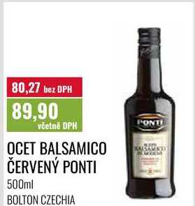 OCET BALSAMICO ČERVENÝ PONTI, 500ml