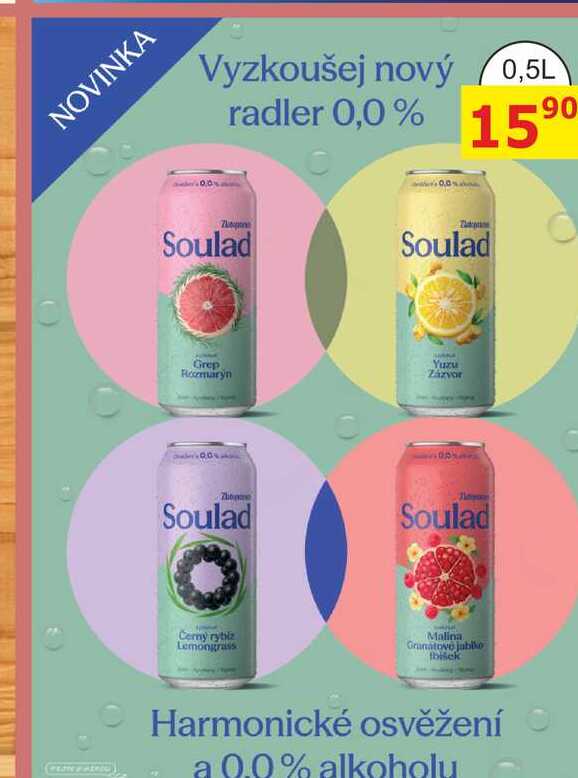Soulad - radler 0,5l plech