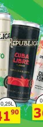 REPUBLICA CUBA LIBRE 0,25L míchaný nápoj plech