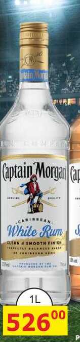 Captain Morgan White Rum 1L
