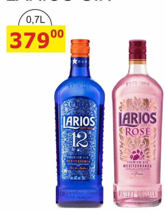 Larios 12 Premium Gin 0,7l 40%