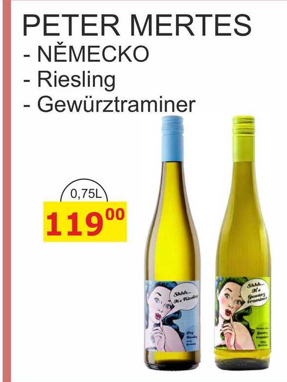 PETER MERTES - NĚMECKO - Riesling - Gewürztraminer 0,75L 