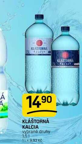 KLÁŠTORNÁ KALCIA vybrané druhy 1,5l