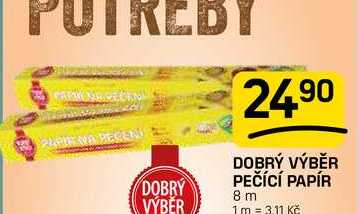 DOBRÝ VÝBĚR PEČÍCÍ PAPÍR 8 m