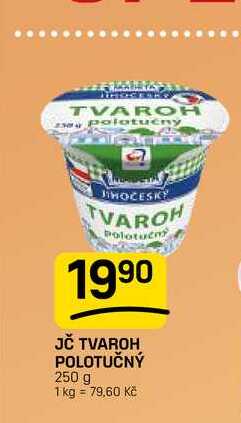 JČ TVAROH POLOTUČNÝ 250 g 