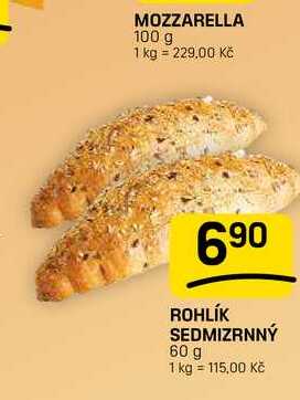 ROHLÍK SEDMIZRNNÝ 60 g 