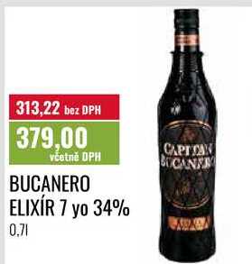 BUCANERO ELIXÍR 7 yo 34% 0,7l